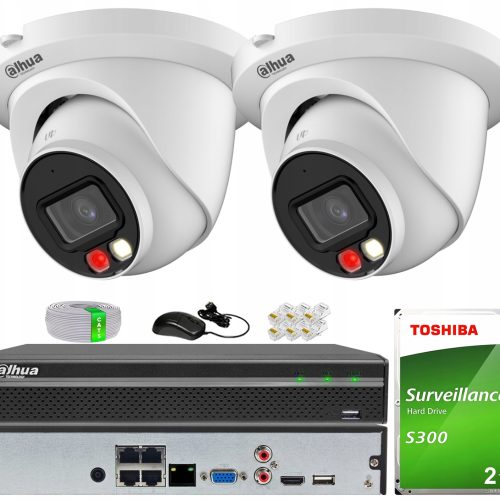 Zestaw monitoringu IP 2x IPC-HDW2849TM-S-IL-0280B ...