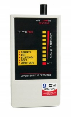 WYKRYWACZ RF950PRO PODSŁUCHÓW LOKALIZATORÓW GPS...