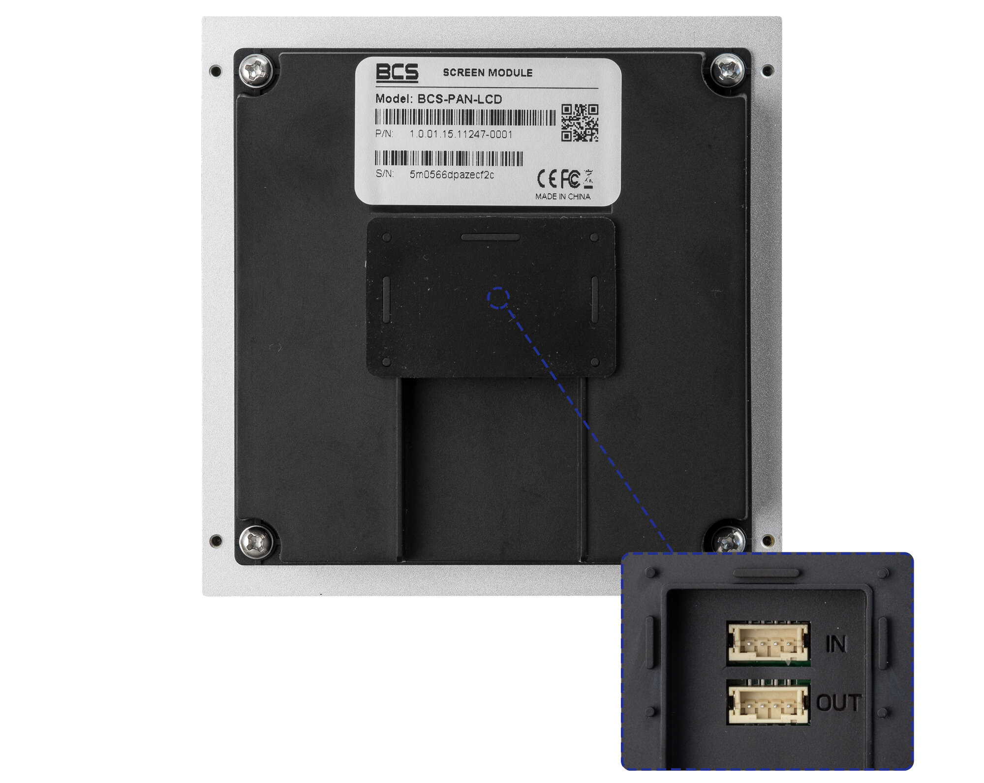 BCS-PAN-LCD Wyświetlacz LCD do modularnego systemu wideodomofonów - obrazek 4