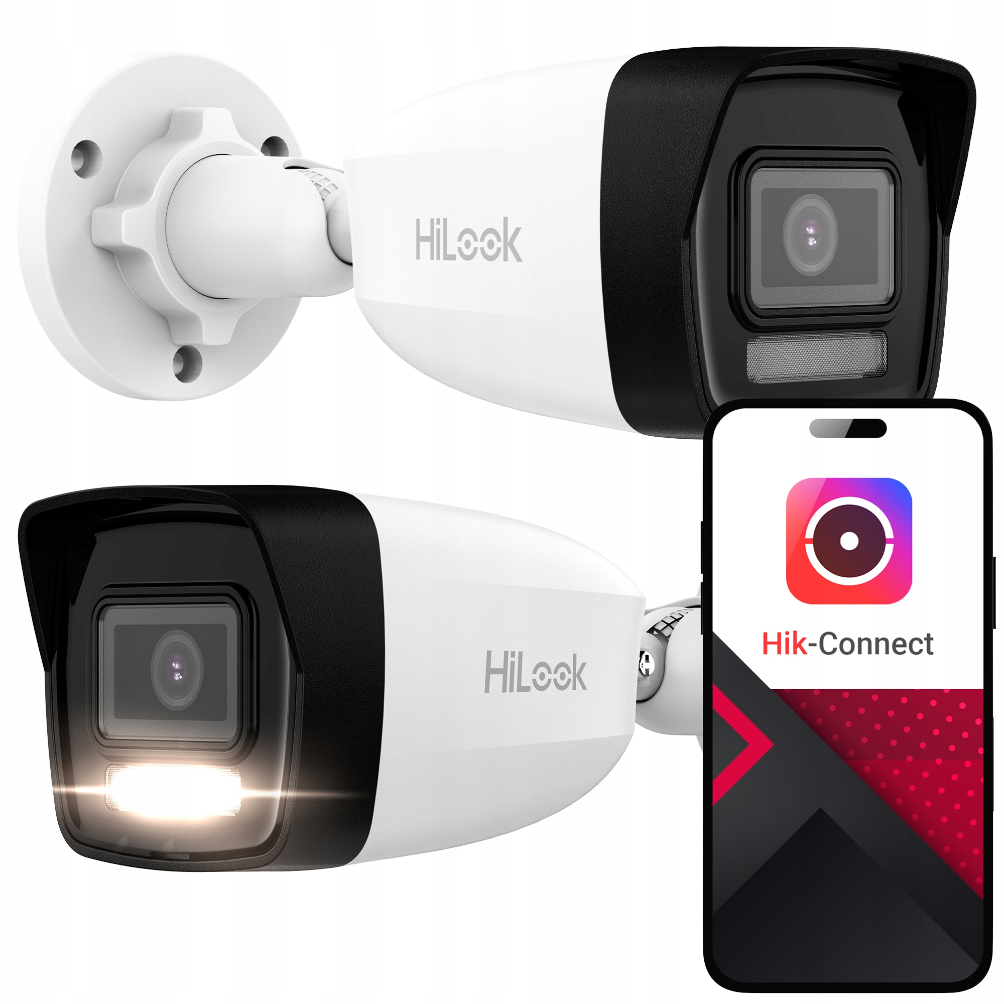 Kamera Zewnętrzna IP 4K 8Mpx PoE HiLook IPCAM-B8-30DL Mikrofon Aplikacja