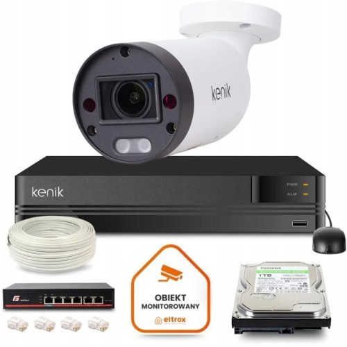 Zestaw do monitoringu kamera IP 1x KG-5370TZAS-IL ...