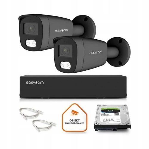 Zestaw do monitoringu IP dom kamera 2x EC-IP-B8MP3...
