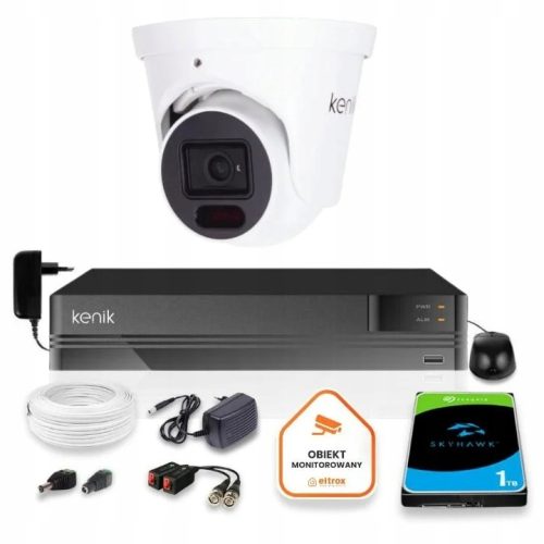 Zestaw do monitoringu dom firma kamera AHD 1x KG-L...