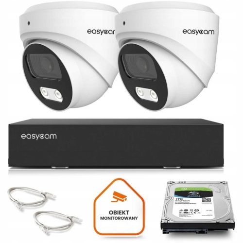 Zestaw do monitoringu IP dom kamera 2x EC-IP-D8MP3...