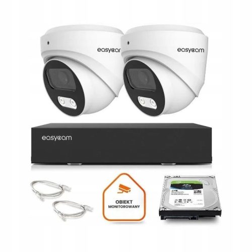 Zestaw do monitoringu IP dom kamera 2x EC-IP-D5MP3...