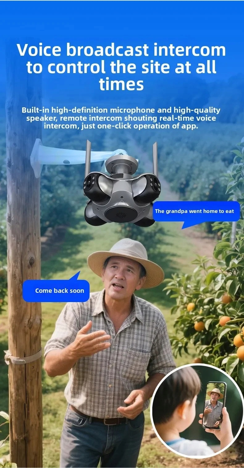 KAMERA WIFI OBROTOWA SUFITOWA 20MPX 10K AUTOMATYCZNE ŚLEDZENIE APP FFVideo - obrazek 8