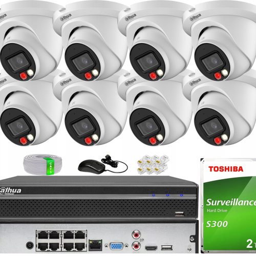 Zestaw do monitoringu IP 8x IPC-HDW2849TM-S-IL-028...
