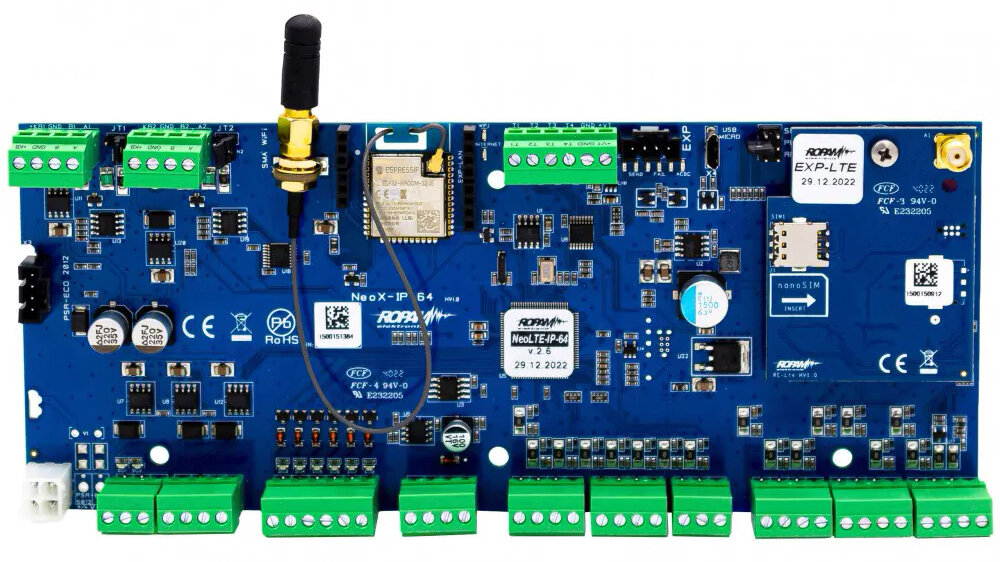 Centrala alarmowa Ropam NeoLTE-IP-64-D12M LTE + WiFi obudowa DIN - obrazek 3