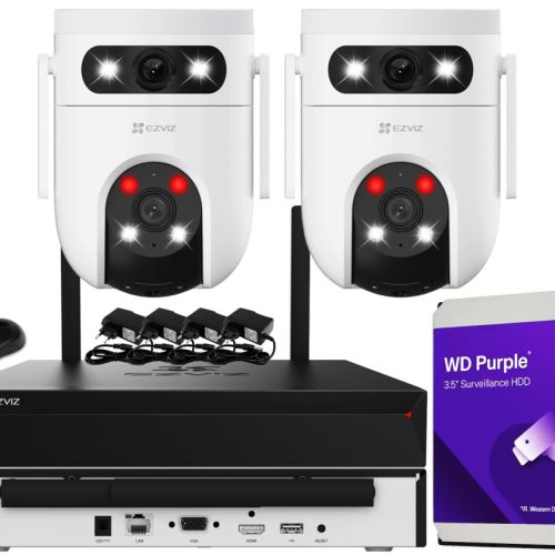 Zestaw monitoringu WiFi dom kamera IP 2x H9c 3K 5M...
