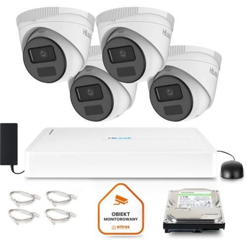 Zestaw do monitoringu dom firma IP 4x IPCAM-T2-P 2...