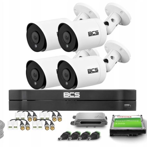 Zestaw do monitoringu AHD 4x BCS-TA25FSR4 5Mpx IR ...