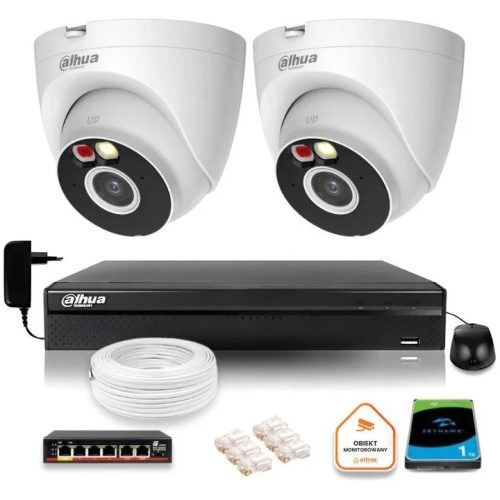Zestaw do monitoringu IP 2x IPC-HDW1239V-A-IL-0280...