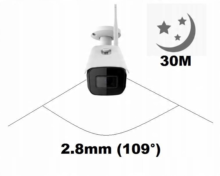 ZESTAW MONITORINGU WIFI 4 KAMERY IP 2MPX + MONITOR LCD NAGRYWARKA - obrazek 4