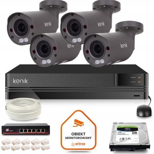 Zestaw monitoringu dom firma IP 4x KG-2160TVFAS-IL...