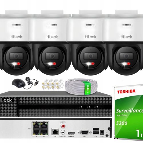 Zestaw do Monitoringu Kamera 4x PTZ-N2C600M-DE 6MP...
