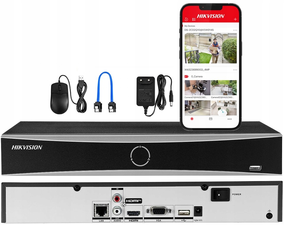 Zestaw monitoringu dom IP obrotowa kamera 14x PTZ-N2C400M-DE 4MPx IR 30 m - obrazek 3
