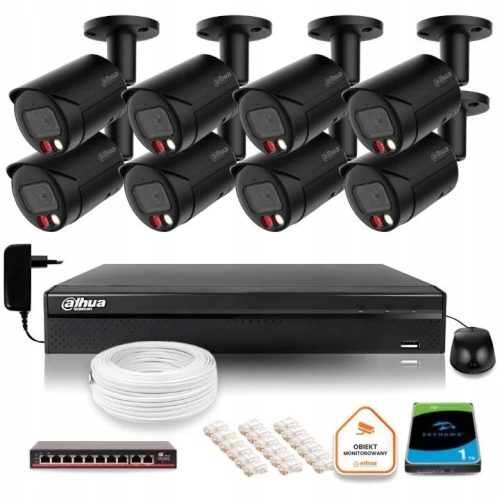 Zestaw do monitoringu kamera IP 8x IPC-HFW2449S-S-...