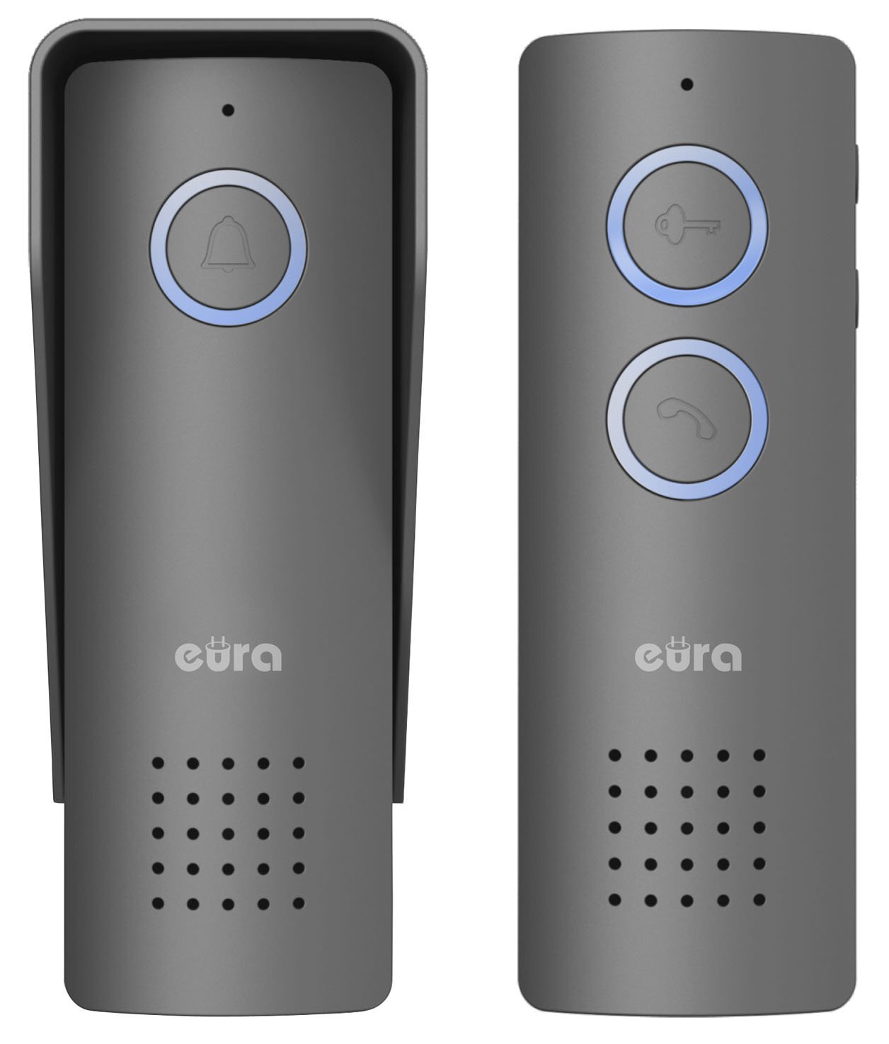 Domofon bezprzewodowy EURA ADP-80A3 - grafitowy, 426~440 MHz, zasięg do 100m, obsługa 1 wejścia