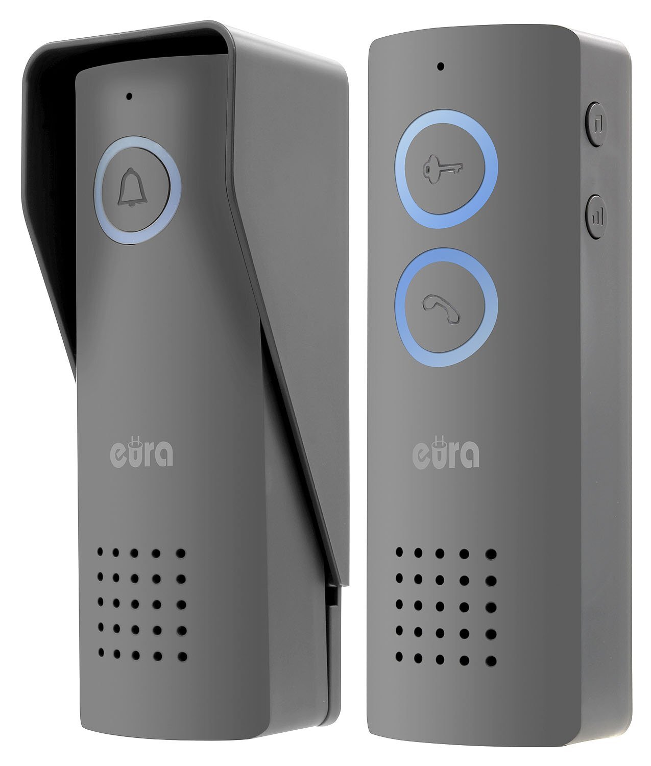 Domofon bezprzewodowy EURA ADP-80A3 - grafitowy, 426~440 MHz, zasięg do 100m, obsługa 1 wejścia - obrazek 2
