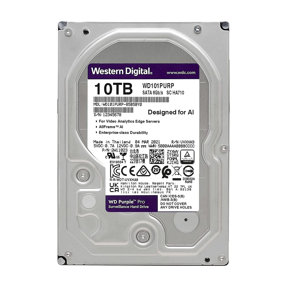 Dysk twardy do monitoringu WD Purple Pro 10TB - obrazek 4