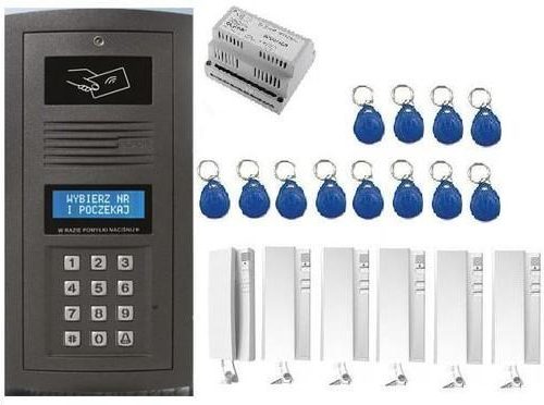 Domofon 9-rodzinny Elfon Optima breloki op-255r