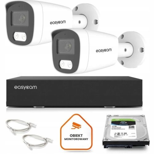 Zestaw do monitoringu IP dom kamera 2x EC-IP-B5MP3...