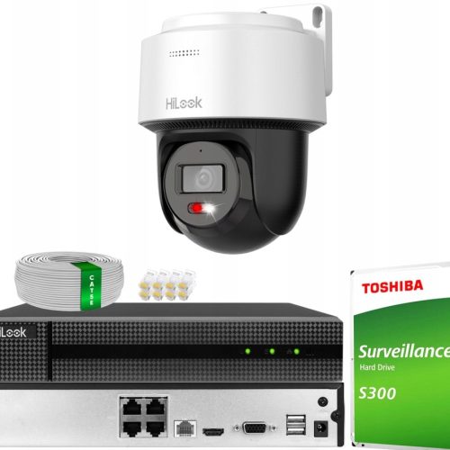 Zestaw monitoringu dom IP obrotowa kamera 1x PTZ-N...