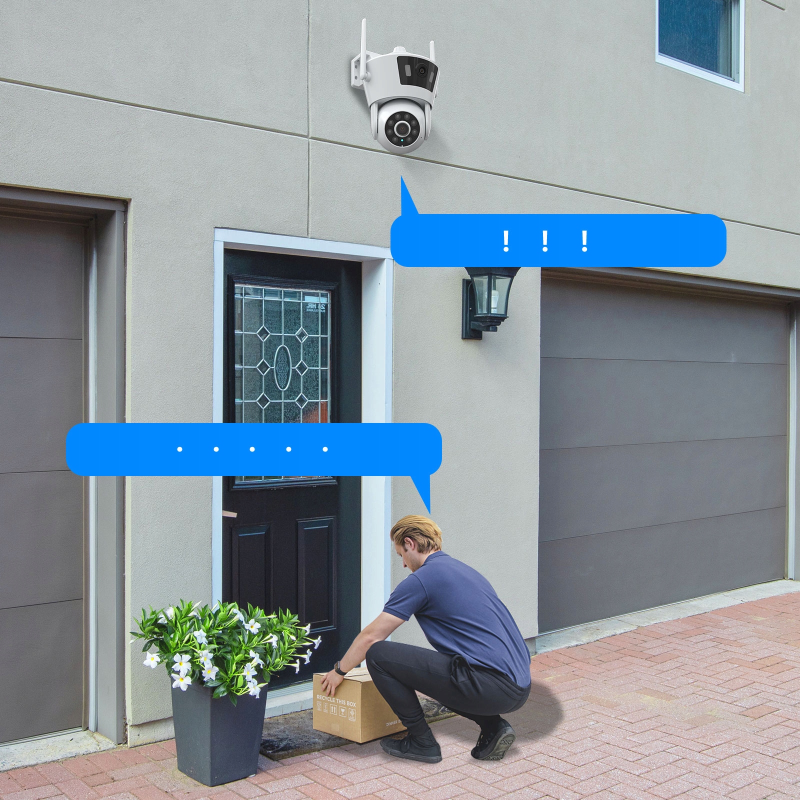 Kamera IP zewnętrzna Anran P7 Dual Lens Wifi Camera autotracking ICSEE - obrazek 5