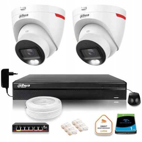 Zestaw monitoringu kamera IP 2x IPC-HDW2449T-S-LED...