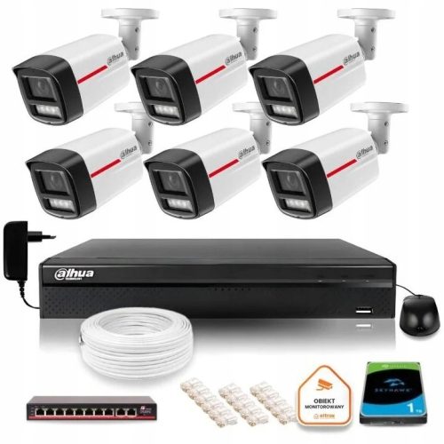 Zestaw monitoringu kamera IP 6x IPC-HFW2449TL-S-LE...