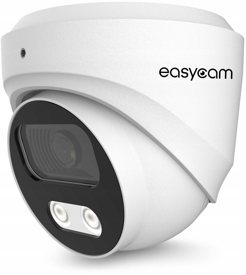 Zestaw do monitoringu IP dom kamera 6x EC-IP-D5MP30DL-W 5MPx IR40m mikrofon - obrazek 2