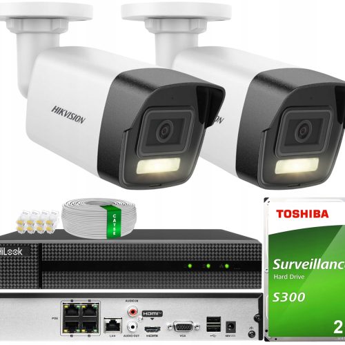 Zestaw do monitoringu IP 2x DS-2CD1061G2-LIU 6MPX ...
