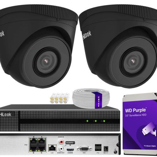 Zestaw monitoringu dom kamera IP 2x IPC-T250H BLAC...