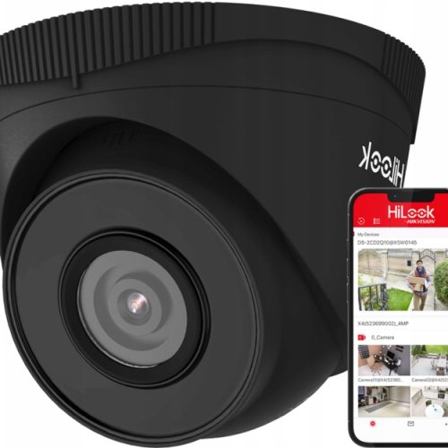 IPC-T250H BLACK Kamera kopułkowa IP 5Mpx, 2.8mm, IR30m, – Hilook Hikvision