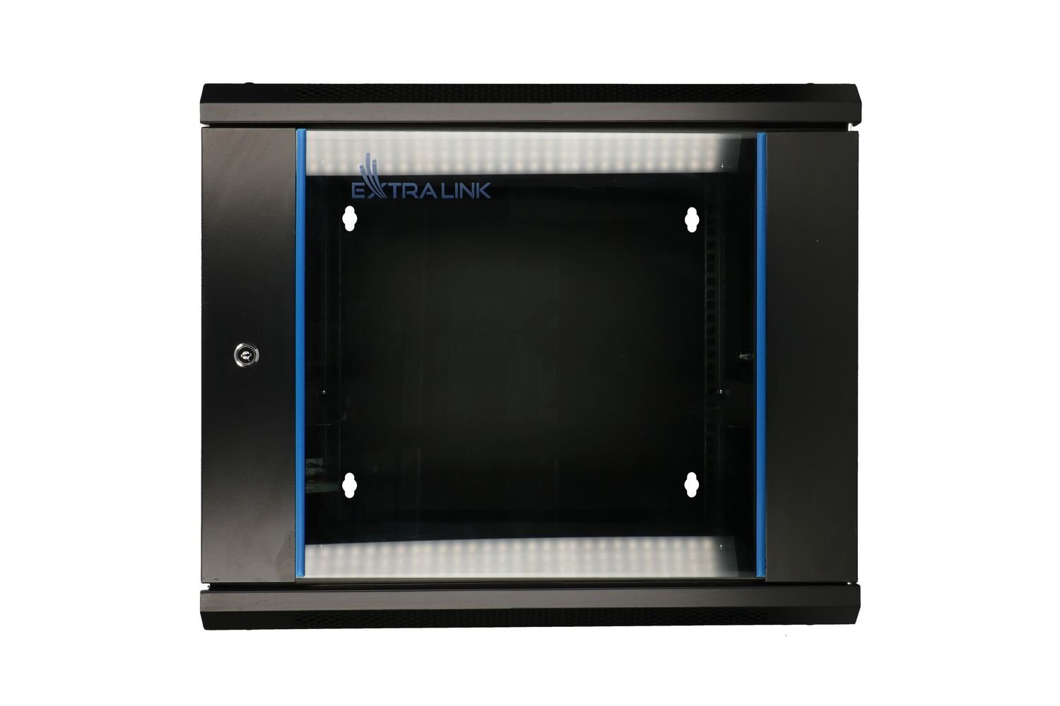 Extralink 12U 600x600 AZH Czarna | Szafa rack | montowana na ścianie, dwusekcyjna - obrazek 2