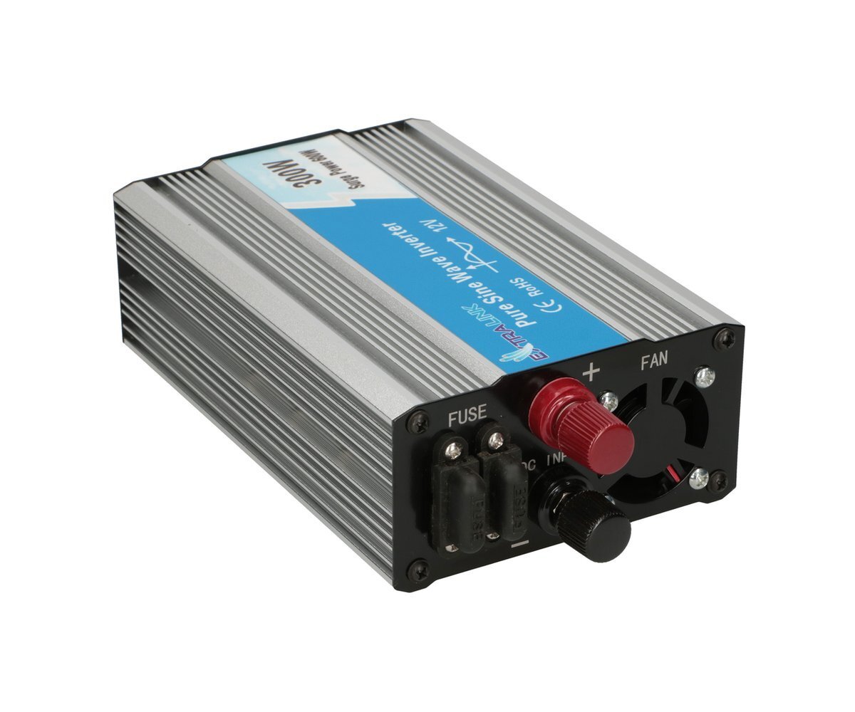 Extralink OPIP-300W | Przetwornica napięcia | samochodowa 12V, 300W czysty sinus - obrazek 3