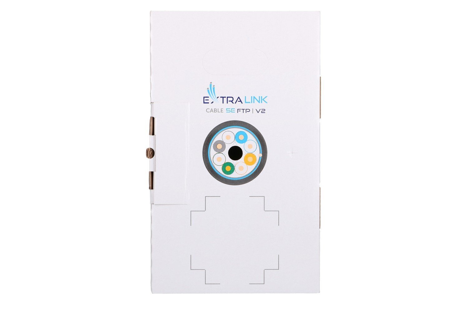Extralink CAT5E FTP (F/UTP) V2 Zewnętrzny | Kabel sieciowy skrętka | 305M - obrazek 4