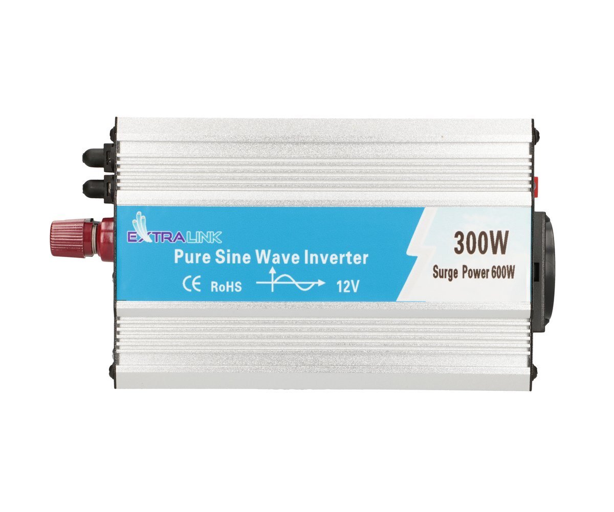 Extralink OPIP-300W | Przetwornica napięcia | samochodowa 12V, 300W czysty sinus - obrazek 4
