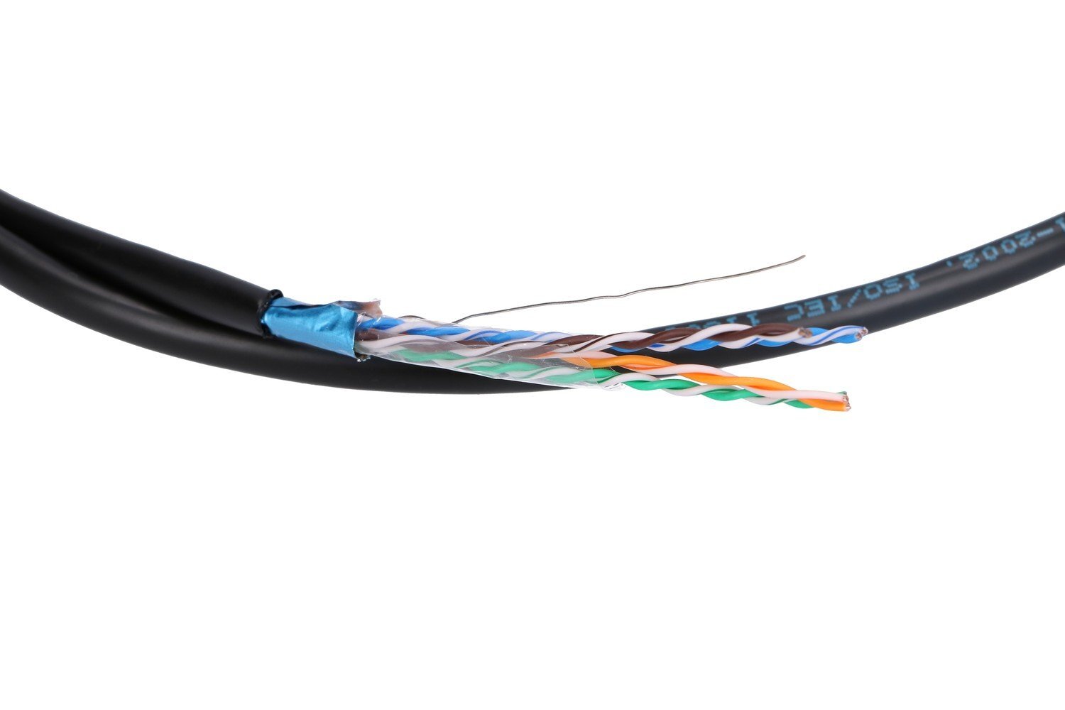 Extralink CAT5E FTP (F/UTP) V2 Zewnętrzny | Kabel sieciowy skrętka | 305M - obrazek 2