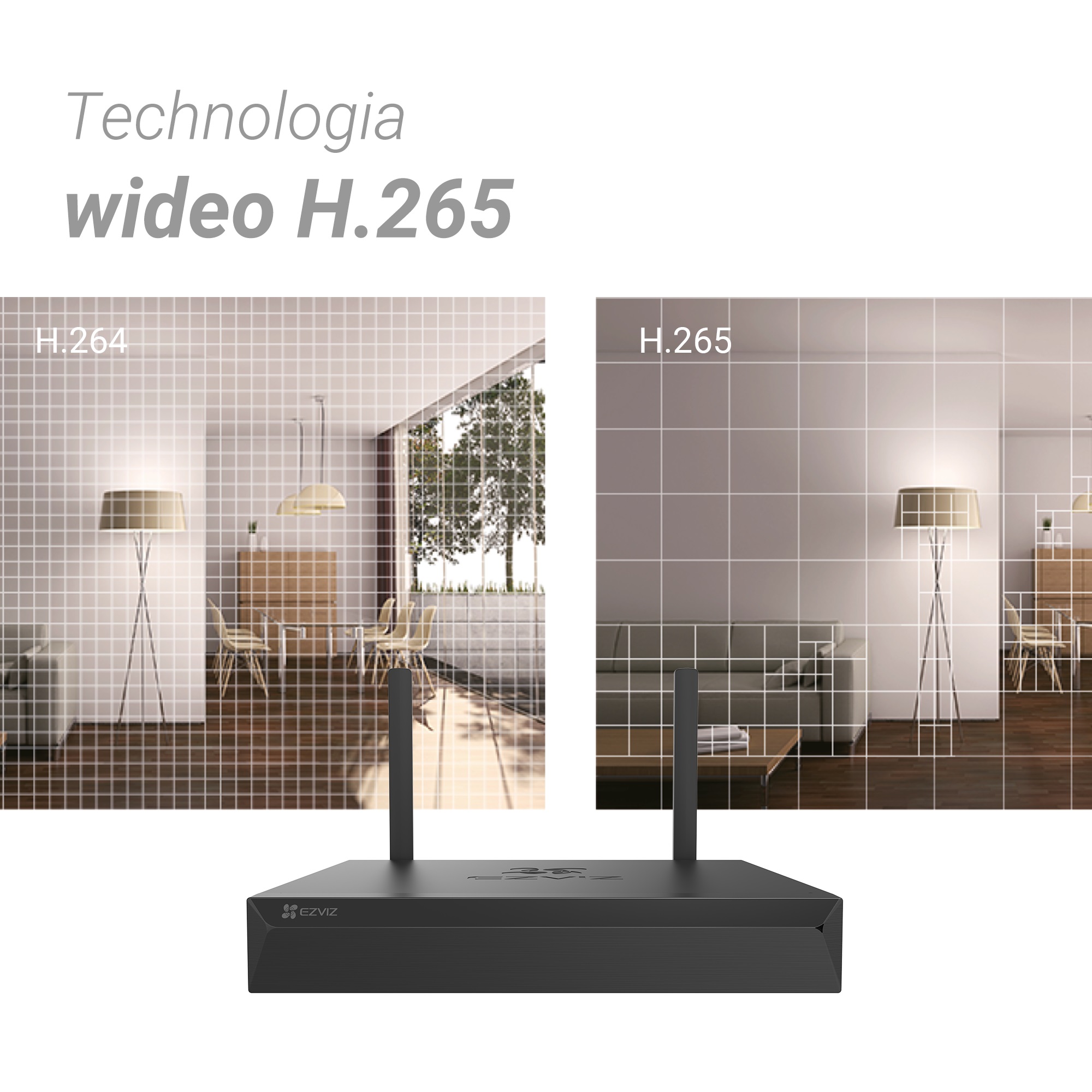 EZVIZ X5S-4W - Rejestrator IP 4-kanałowy, WiFi, H.265, do 5Mpx - obrazek 6