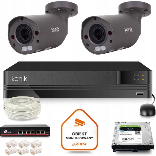 Zestaw monitoringu dom firma IP 2x KG-5260TZAS-IL-...