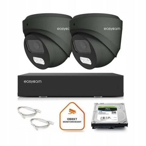 Zestaw do monitoringu IP dom kamera 2x EC-IP-D5MP3...