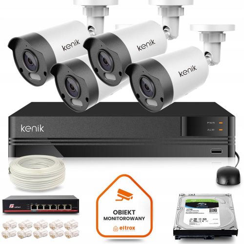 Zestaw monitoringu dom firma IP 4x KG-4430TAS-IL (...