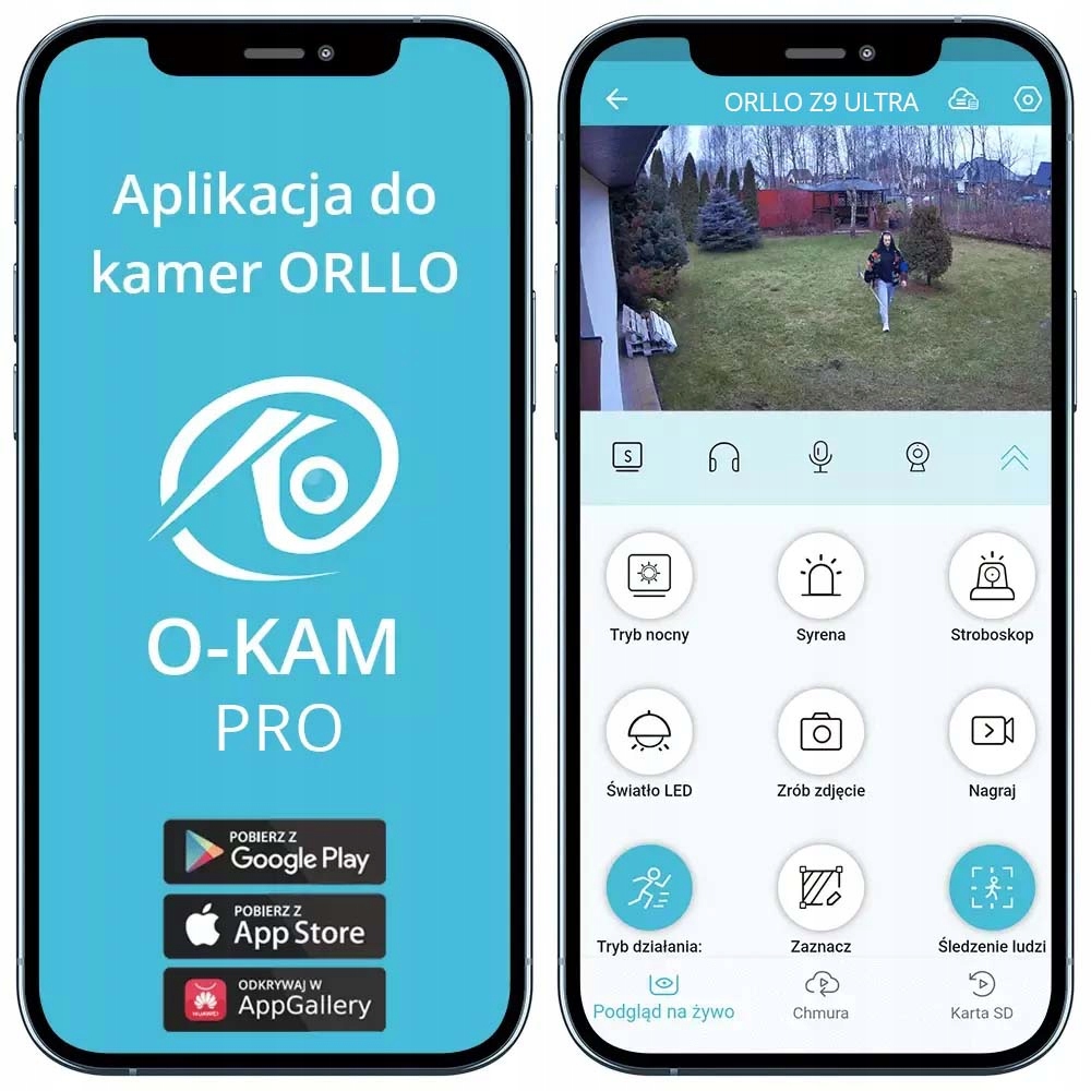 Kamera WiFi IP ORLLO Z9 ULTRA Zewn Obrót 4MP Zoom x10 2.7K+zasilacz+ - obrazek 4