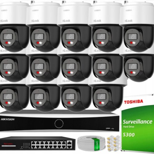 Zestaw monitoringu dom IP obrotowa kamera 14x PTZ-...