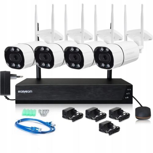 Zestaw monitoringu WIFI IP dom kamera 4x EC-5T3IR ...
