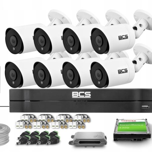 Zestaw do monitoringu AHD 8x BCS-TA25FSR4 5Mpx IR ...