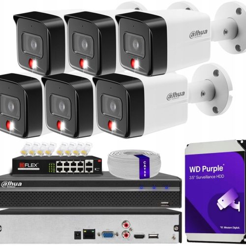 Zestaw monitoringu dom kamera IP 6x IPC-HFW1639TC-...