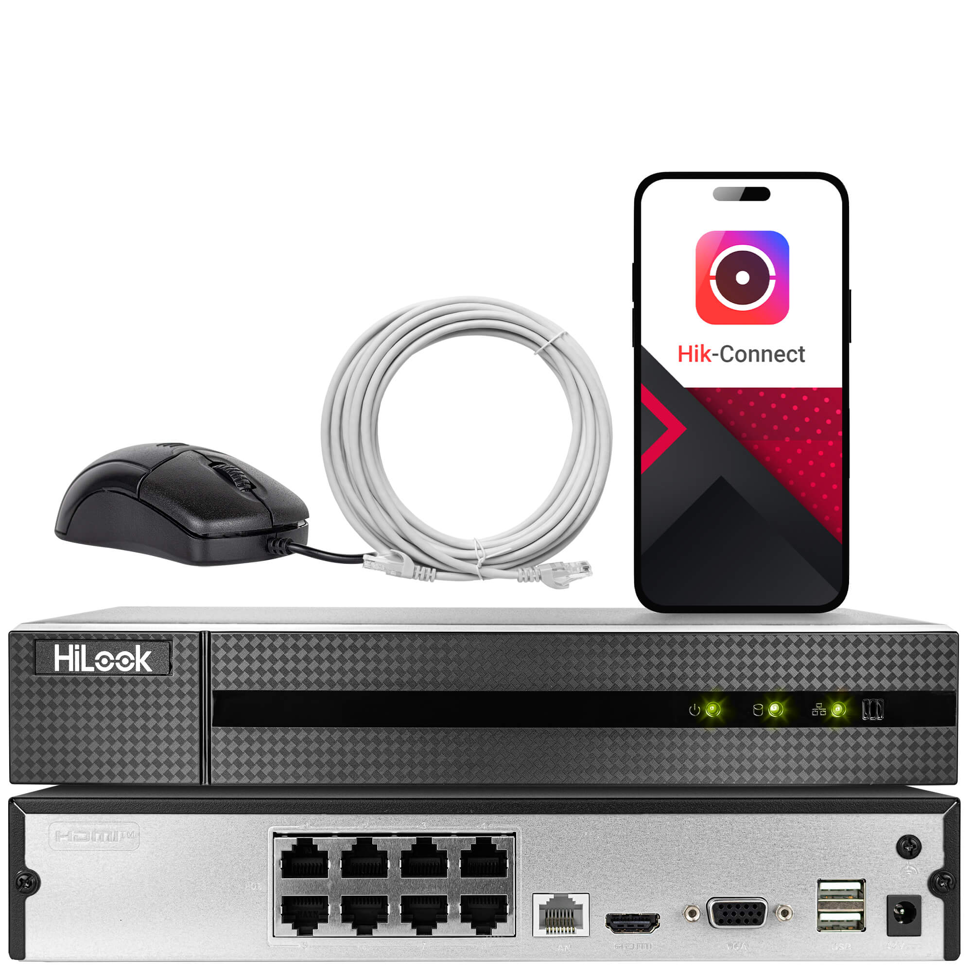 Zestaw do monitoringu HiLook by Hikvision 6x IPCAM-T4-P Black 2K+ - obrazek 7