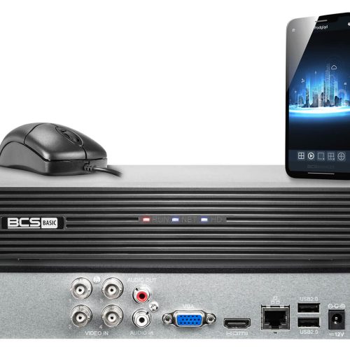 Hybrydowy rejestrator 4 kanałowy BCS-B-XVR0401(2....